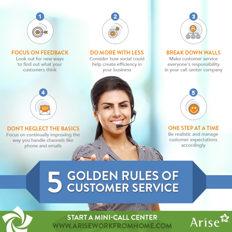 5 GOLDEN RULES OF CUSTOMER SERVICE | Arise Work From Home